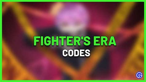 fighters era codes roblox